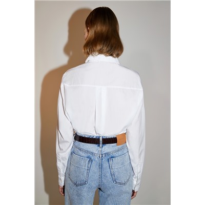 Camisa asimétrica Blanco