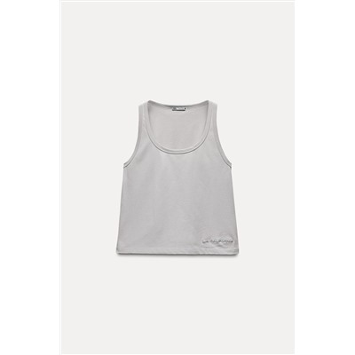 MINIMALIST SLOGAN TOP