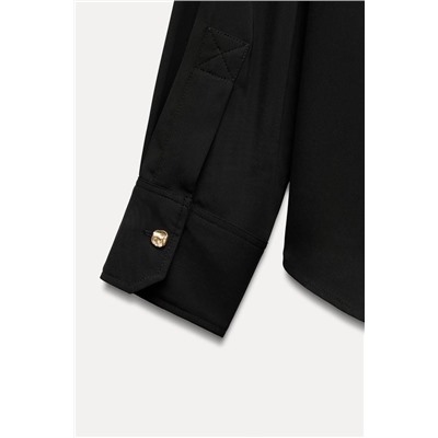 FLOWING SHIRT WITH GOLD-TONE BUTTONS