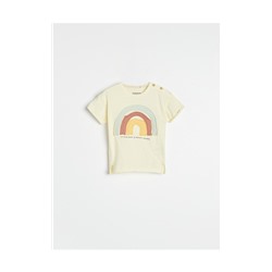 T-Shirt aus Baumwolle mit Applikation