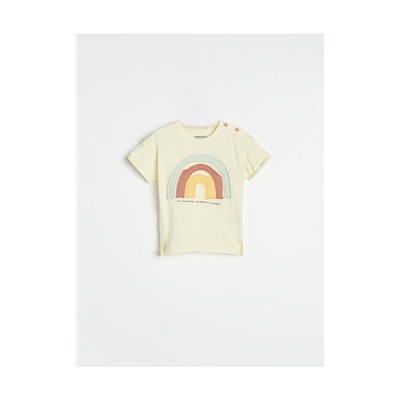 T-Shirt aus Baumwolle mit Applikation