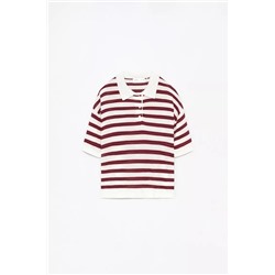 Knit polo shirt