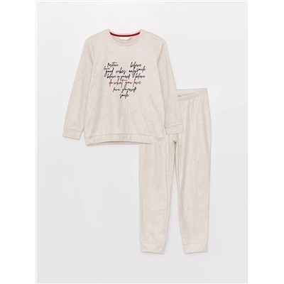 LC Waikiki Bisiklet Yaka Baskılı Uzun Kollu Kadın Pijama Takımı, LCW DREAM                                            
                                            Bisiklet Yaka Baskılı Uzun Kollu Kadın Pijama Takımı