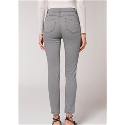 Skinny Push-up-Jeans mit hohem Bund