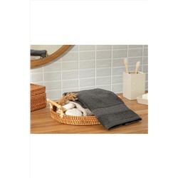 English HomeDeluxe Pamuklu Low Twist El Havlusu 30x50 Cm Antrasit