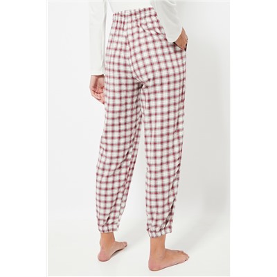 Pantalón 7/8 de pijama cintura alta - Rojo