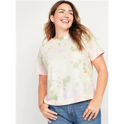 Loose Vintage Crew-Neck T-Shirt for Women