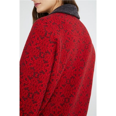 Abrigo largo tricot cenefas