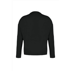 Siyah Cut Out Detaylı Triko Kazak TBBAW23AN00025