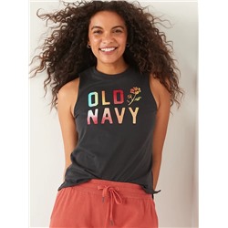 EveryWear Sleeveless Logo Graphic T-Shirt for Women