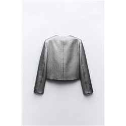 LAMINATED CROPPED JACKET