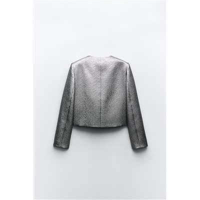 LAMINATED CROPPED JACKET