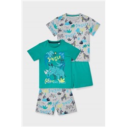 Multipack 2er - Shorty-Pyjama - Bio-Baumwolle