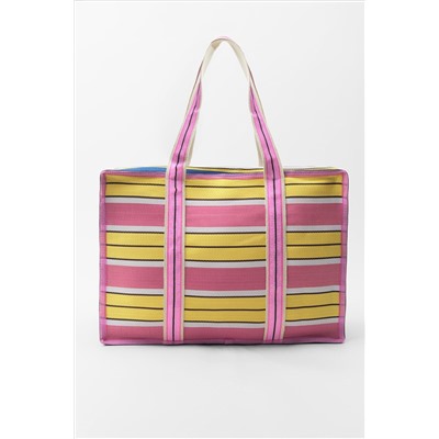 STRIPED MAXI BAG