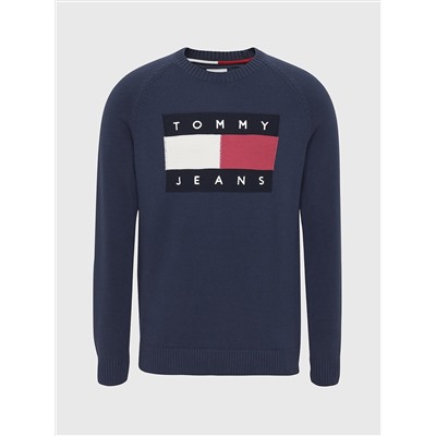 TOMMY JEANS FLAG SWEATER