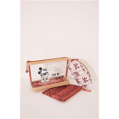Pack 3 neceseres estampado Mickey Mouse