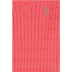 Kız Çocuk Pembe Basic Kazak
