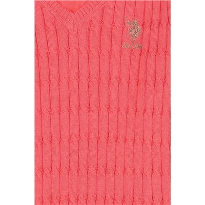 Kız Çocuk Pembe Basic Kazak