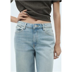 Jeans culotte tiro medio
