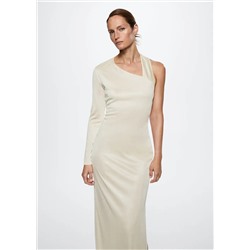Vestido largo asimétrico -  Mujer | MANGO OUTLET España