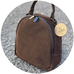 AB.Z · Pelle · mochila serraje (610) CHOCOLATE