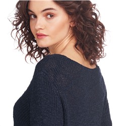 Damen Strickpullover mit V-Ausschnitt