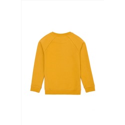 Erkek Çocuk Hardal Basic Sweatshirt