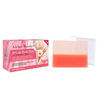 [AICHUN BEAUTY] Мыло для тела мягкое ВЫРАВНИВАЮЩЕЕ ТОН Private Part Whitening Pink Essence, 100 г