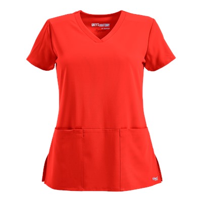 Grey's Anatomy Scrubs Signature STRETCH Modern Fit V-Neck Top