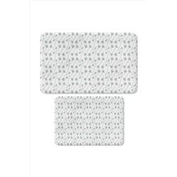 Monnhein Sevimli Baskılı 2'li Banyo Paspası Seti - Kaymaz Tabanlı, Makinada Yıkanabilir, 50x80cm Ve 40x60cm WF-TKMBP-3C3H