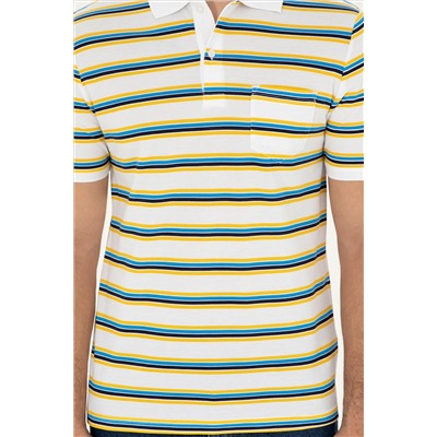 Erkek Regular Fit Polo Yaka Beyaz Tişört