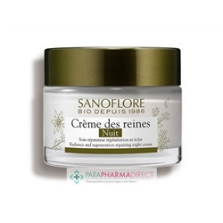 Sanoflore Crème des Reines Nuit - Soin Réparateur Régénération & Eclat BIO 50 ml