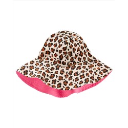 Reversible Leopard Print Bucket Hat