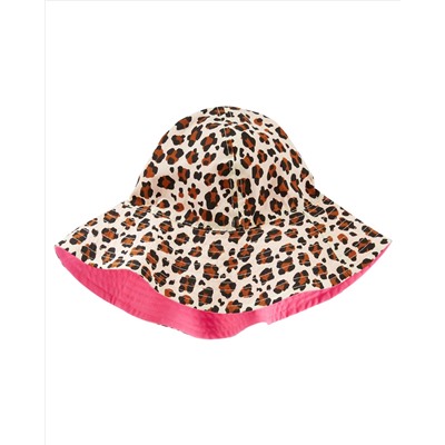 Reversible Leopard Print Bucket Hat