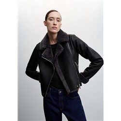 Chaqueta doble faz efecto piel -  Mujer | MANGO OUTLET Melilla
