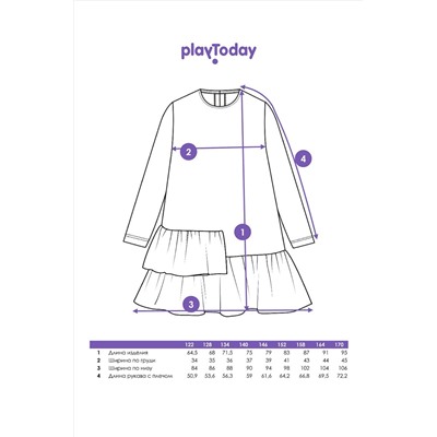 Платье PLAYTODAY, 1038414