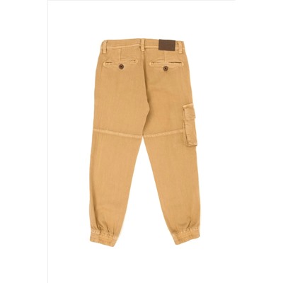 Erkek Çocuk Camel Kanvas Pantolon