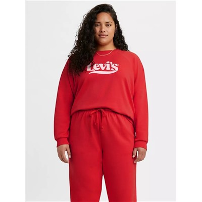 VINTAGE RAGLAN CREWNECK SWEATSHIRT (PLUS SIZE)