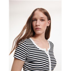 Crop Top mit hohem Baumwollanteil