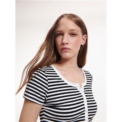 Crop Top mit hohem Baumwollanteil