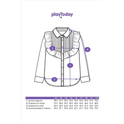 Блузка PLAYTODAY, 1128311