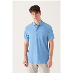 Mavi %100 Pamuk Serin Tutan Polo Yaka T-Shirt