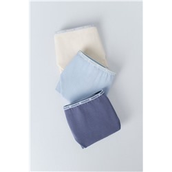 Pack 3 bragas clásicas azul, amarillo, azul claro