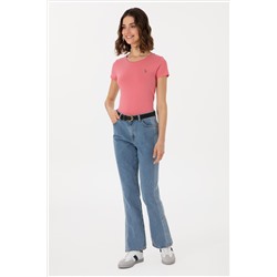 Kadın Pembe Basic Tişört