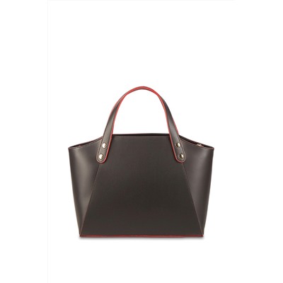 Bolso de piel Parl Negro y rojo