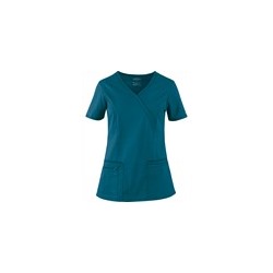 Cherokee Workwear Scrubs Premium Core STRETCH Mock Wrap Top
