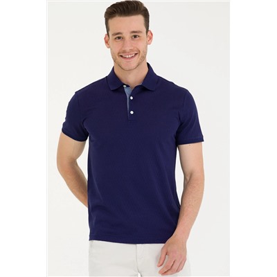 Erkek Lacivert Polo Yaka Tişört