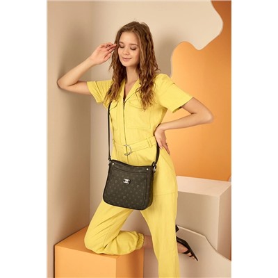 Pierre Cardin Siyah Monogram Kadın Omuz Çantası 05PO22Y1582