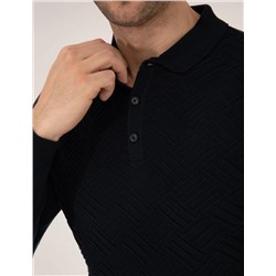 Lacivert Slim Fit Kazak