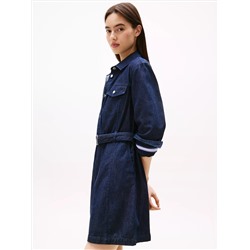 Tommy Jeans Belted Denim Shirtdress